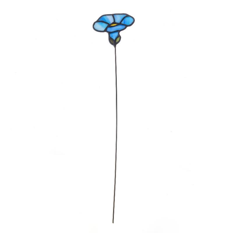 Handcrafted Stained Glass Flower Stakes - Birth Month - September